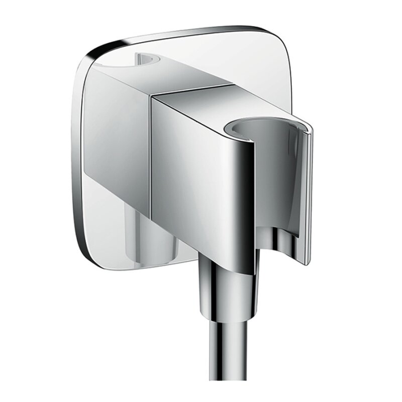 Шланговое подсоединение HansGrohe HG FixFit E с держателем хром