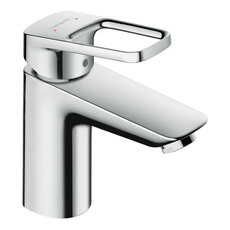 Смеситель для раковины HansGrohe HG Logis 100 Loop со сливным гарнитуром хром