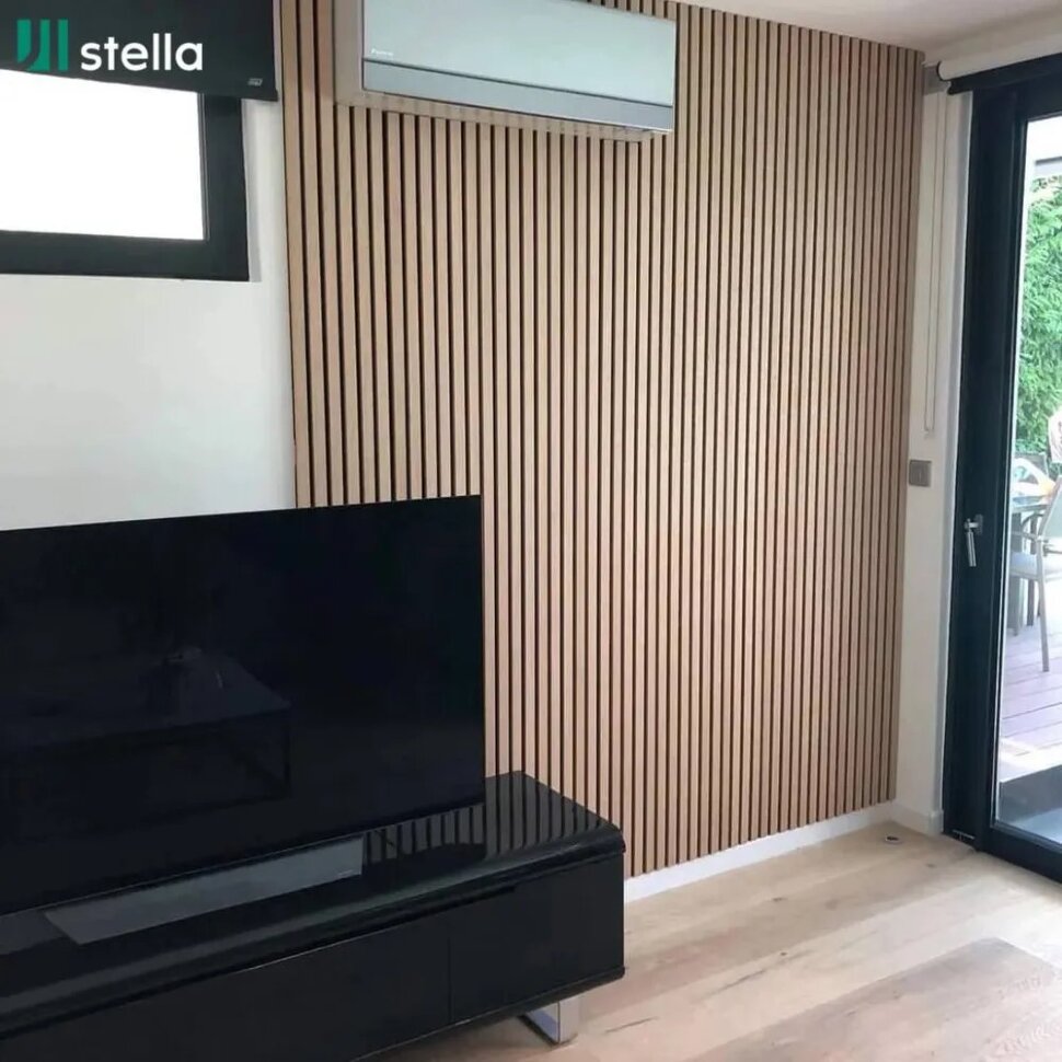 Панель МДФ Стеновая Акустическая Stella Comfort Standart Дуб Сонома 2780х600х9мм (1шт = 1,668м²)