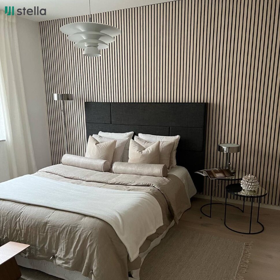 Панель МДФ Стеновая Акустическая Stella Comfort Standart Дуб Сонома 2780х600х9мм (1шт = 1,668м²)