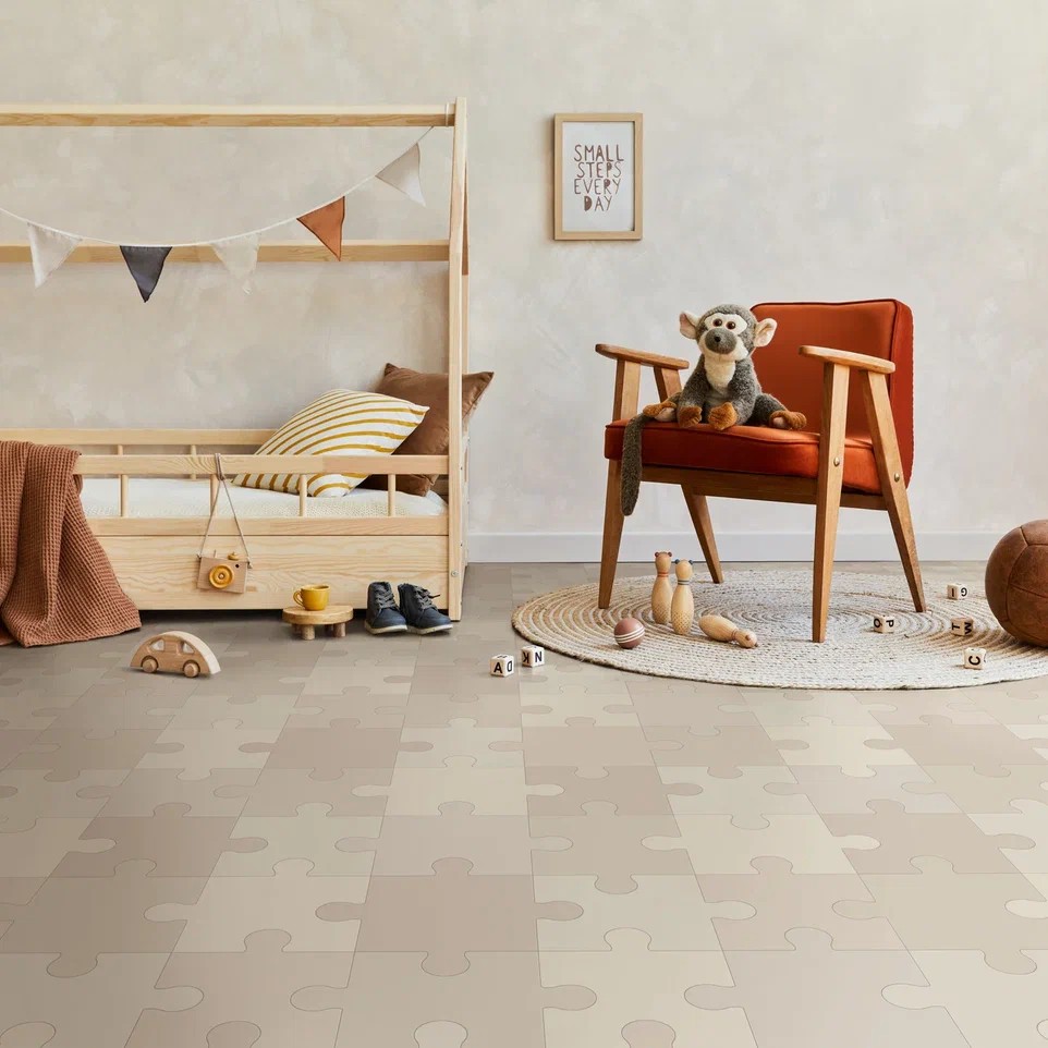 Полукоммерческий линолеум CRAFT Puzzle 1 ширина 3,5 м