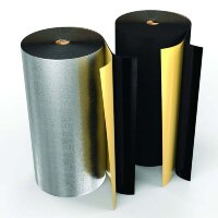 Рулон теплоизоляционный Black Star Duct AL с покрытием алюминиевой фольгой ROLS ISOMARKET 10мм х 1м х 10м