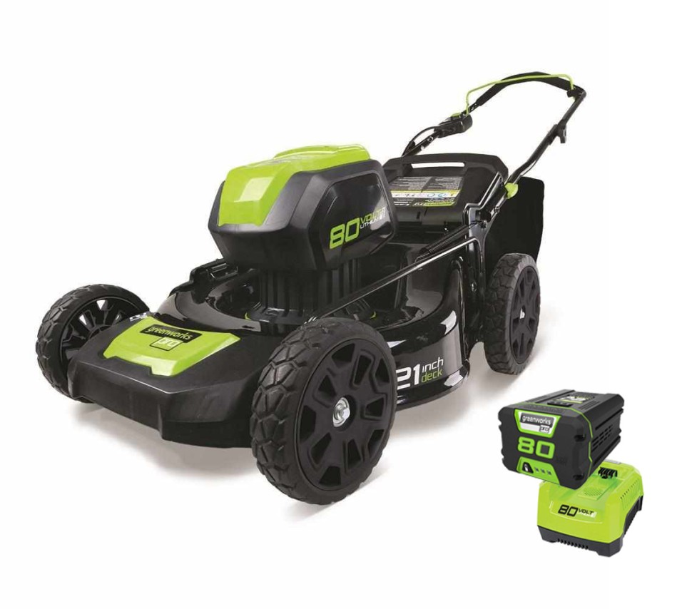 Газонокосилка GD80LM46 аккумуляторная GREENWORKS 80V Pro с 4 А/ч АКБ и ЗУ