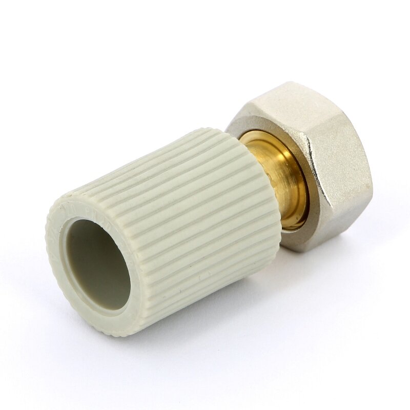 Муфта пайка-В с накидной гайкой PPR/латунь FV-PLAST 20x3/4ЕК