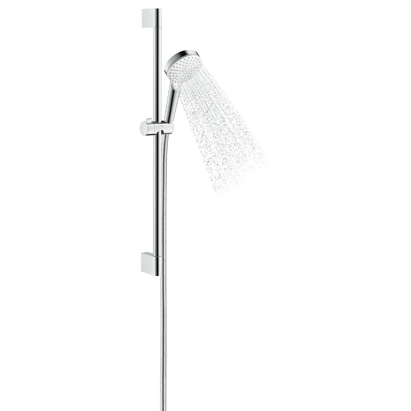Душевой гарнитур HansGrohe HG Crometta 1jet со штангой 65 см белый/хром