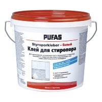 Клей для плит из стиропора Pufas Styroporkleber N067-R белый (4 кг)