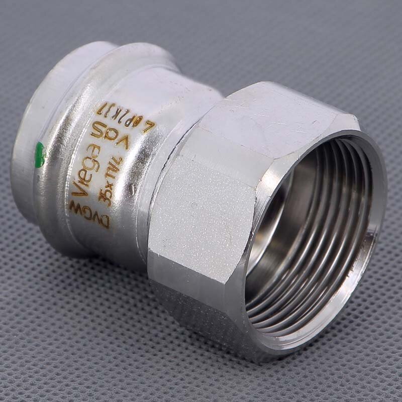 Муфта пресс-В нержавеющая сталь Sanpress Inox VIEGA 35х11/4