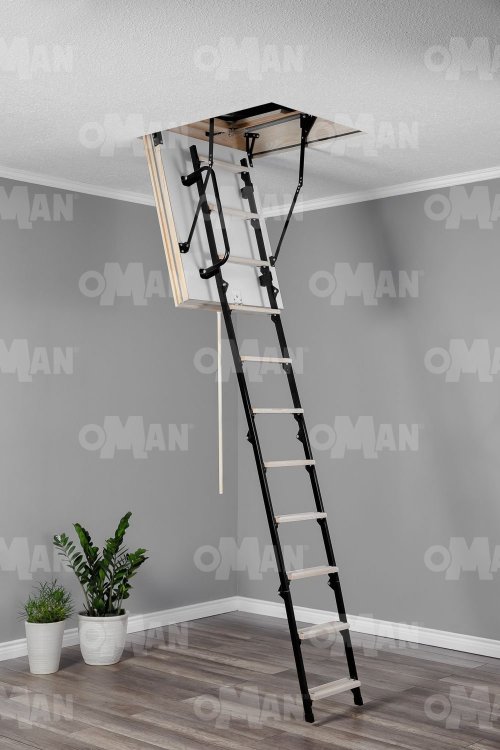 Чердачная лестница Oman MINI POLAR 60x90 см h-2,65m