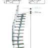 Модульная лестница Twister береза