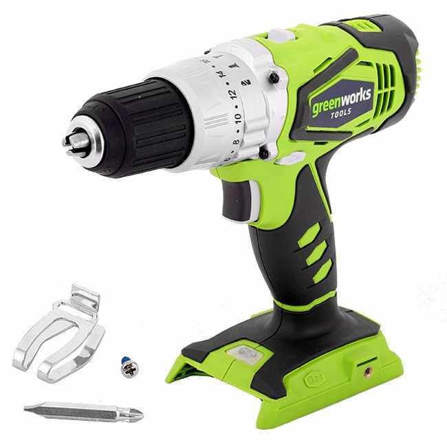 Дрель-шуруповерт ударная аккумуляторная 24V GREENWORKS G24CDK2