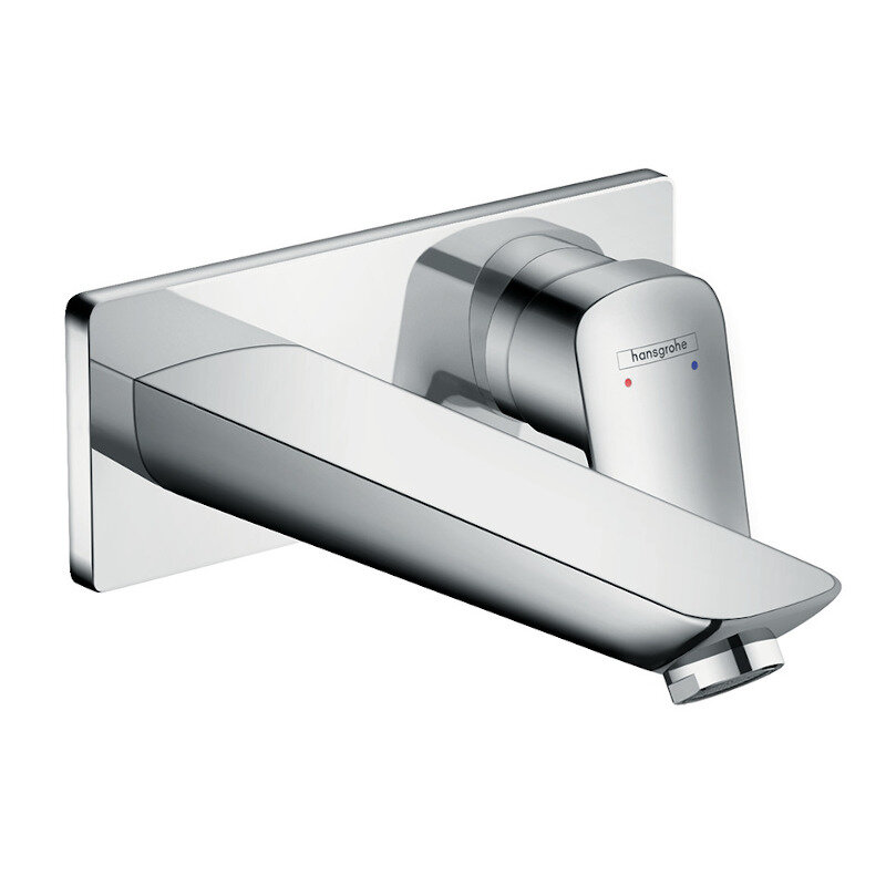 Смеситель для раковины HansGrohe HG Logis однорычажный настенный излив 195 см СМ хром
