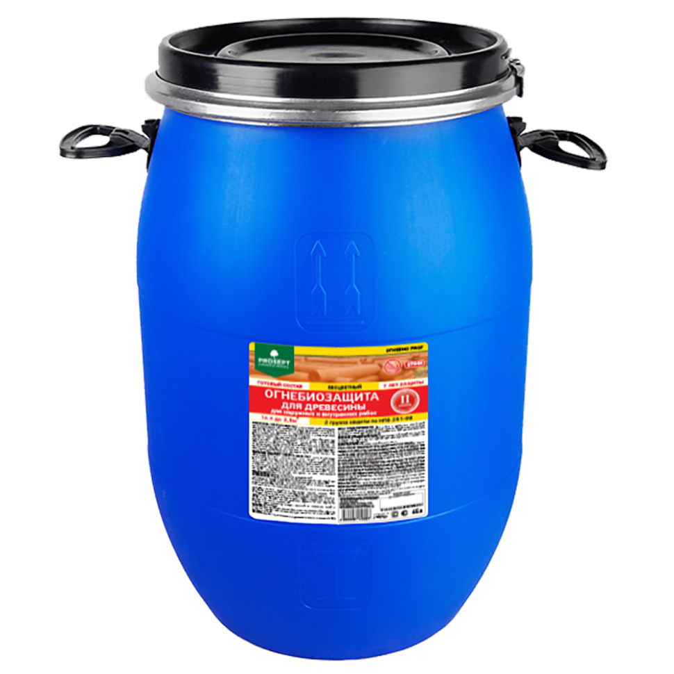 Огнебиозащита для древесины PROSEPT ОГНЕБИО PROF 2 группа красный готовый состав / 65 л
