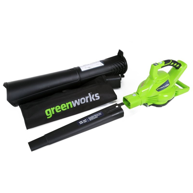 Воздуходув-пылесос аккумуляторный G-MAX 40V GREENWORKS GD40BVK6