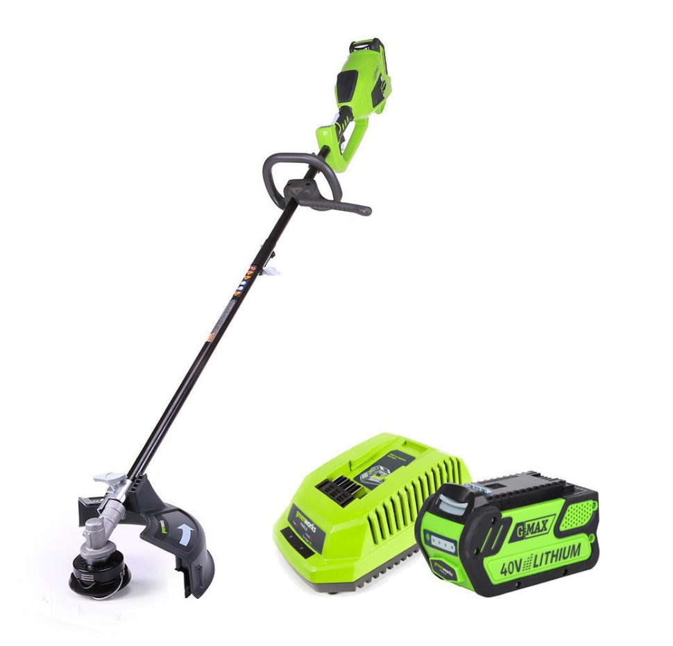 Триммер аккумуляторный 40V GREENWORKS GD40BCK6