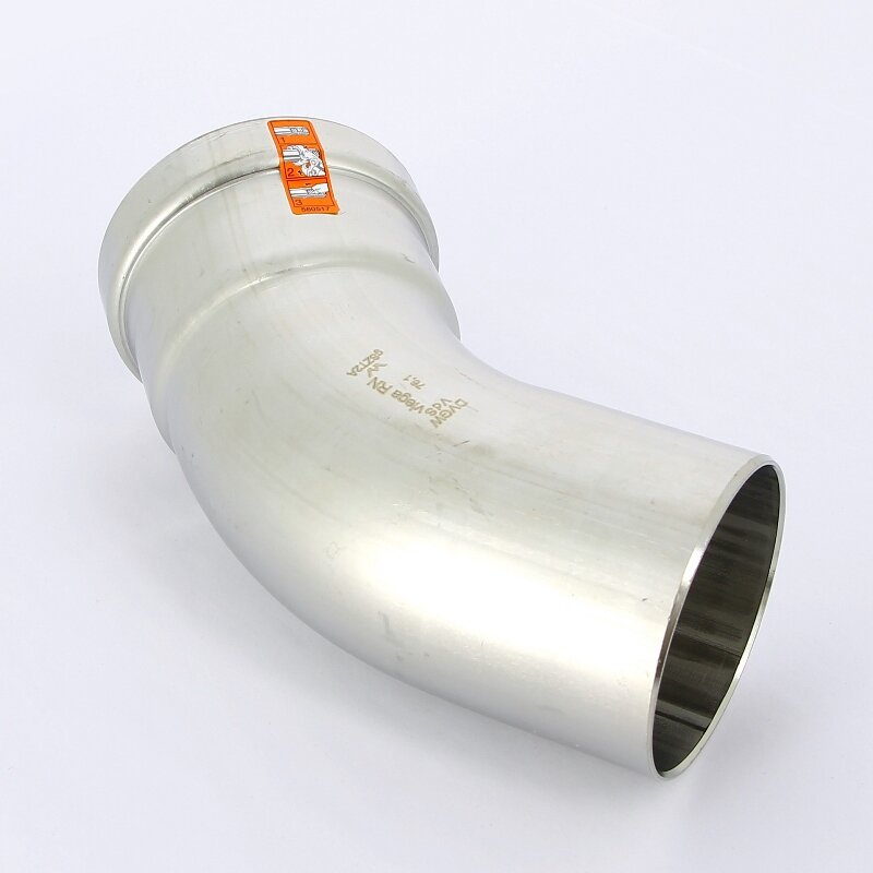 Угол-вставка 45 град. пресс нерж сталь VIEGA Sanpress Inox XL SC-contur 76.1