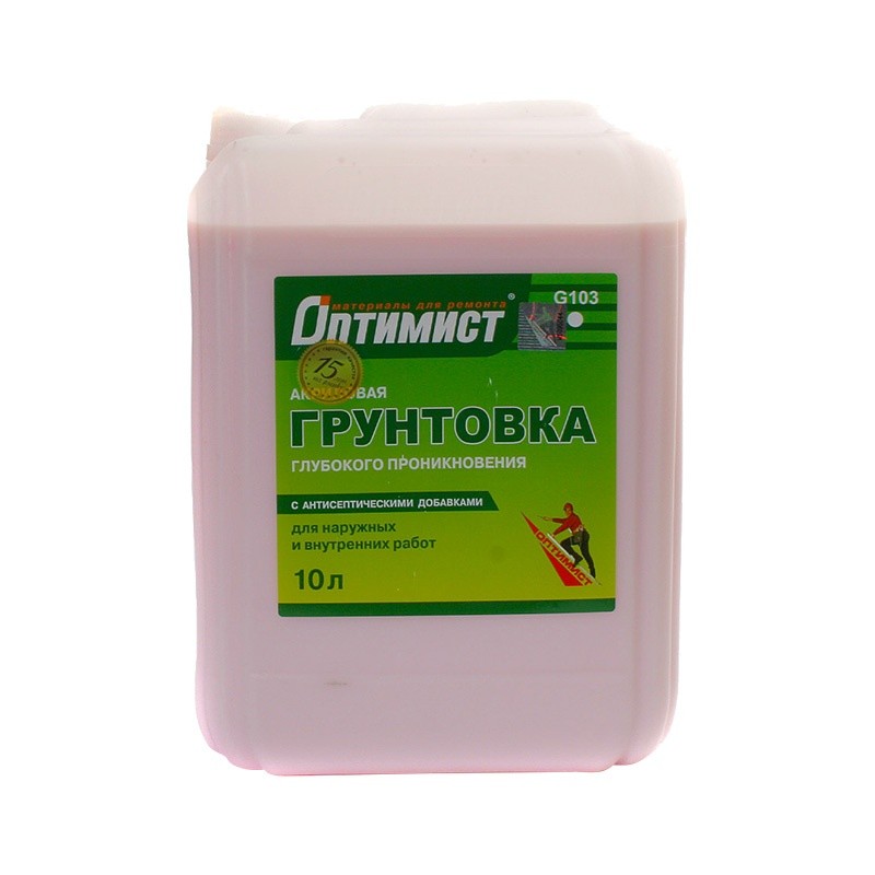 Грунтовка глубокого проникновения Оптимист G103 (10 л)