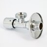Вентиль НН 1/2х3/4 Uni-Fitt для подключения стиральных машин, хромированный, рукоятка металл