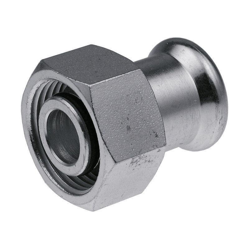 Муфта пресс с накидной гайкой KAN 18 х 3/4 оцинк сталь Therm Steel