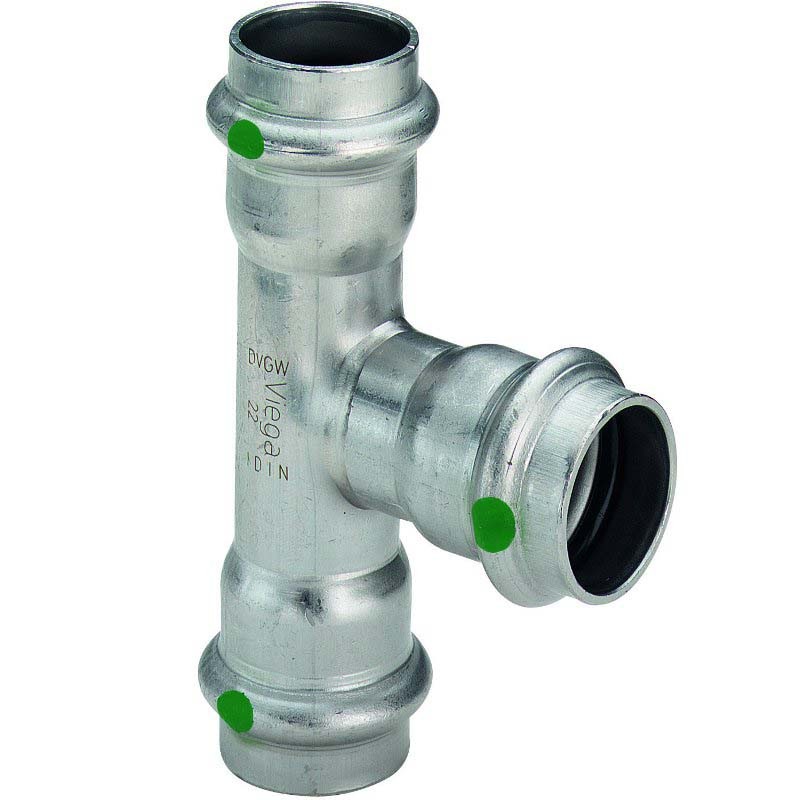 Тройник пресс нержавеющая сталь Sanpress Inox VIEGA 76