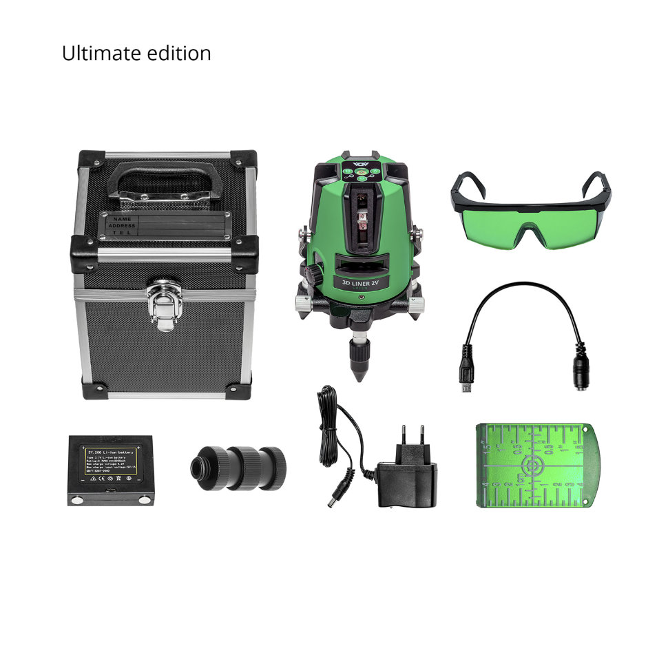 Нивелир лазерный ADA 3D LINER 2V GREEN