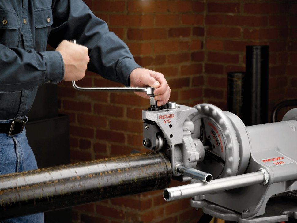 Желобонакатчик комбинированный RIDGID 975 для силового привода 300 медь