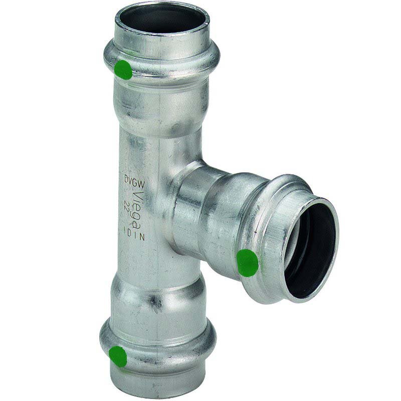 Тройник пресс нержавеющая сталь Sanpress Inox VIEGA 12