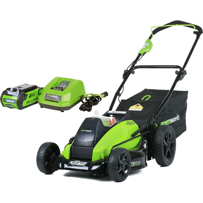 Газонокосилка аккумуляторная G-MAX 40V GREENWORKS GD40LM45K4