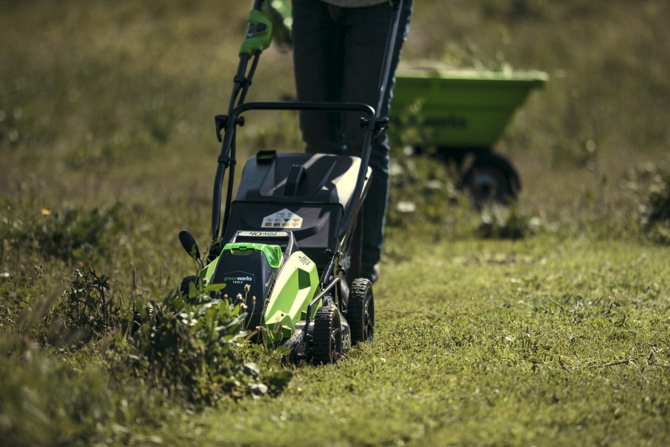 Газонокосилка аккумуляторная G-MAX 40V GREENWORKS GD40LM45K4