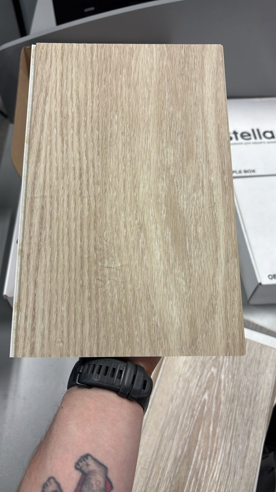 Ламинат SPC водостойкий 43 класс Stella Standart Миндаль Амаретто 1218 x 180 х 4,3 мм (3,069 кв.м)