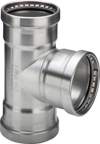 Тройник пресс нержавеющая сталь Sanpress Inox VIEGA 108x76x108
