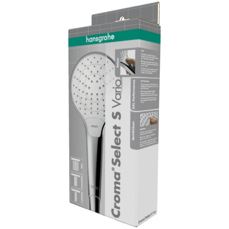 Ручной душ HansGrohe HG Croma Select S Vario белый/хром