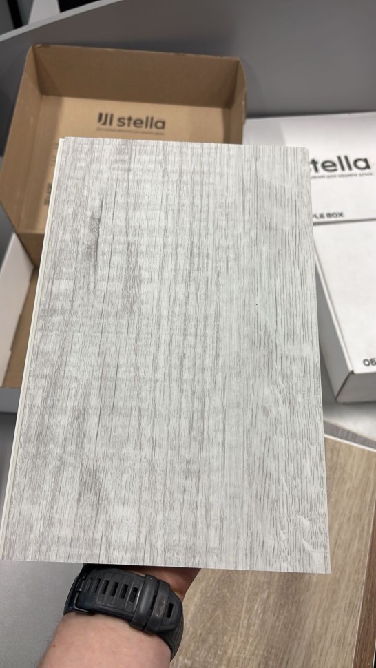 Ламинат SPC водостойкий 43 класс Stella Light Дуб Беленый 1218 x 180 х 4мм (3,069 кв.м)