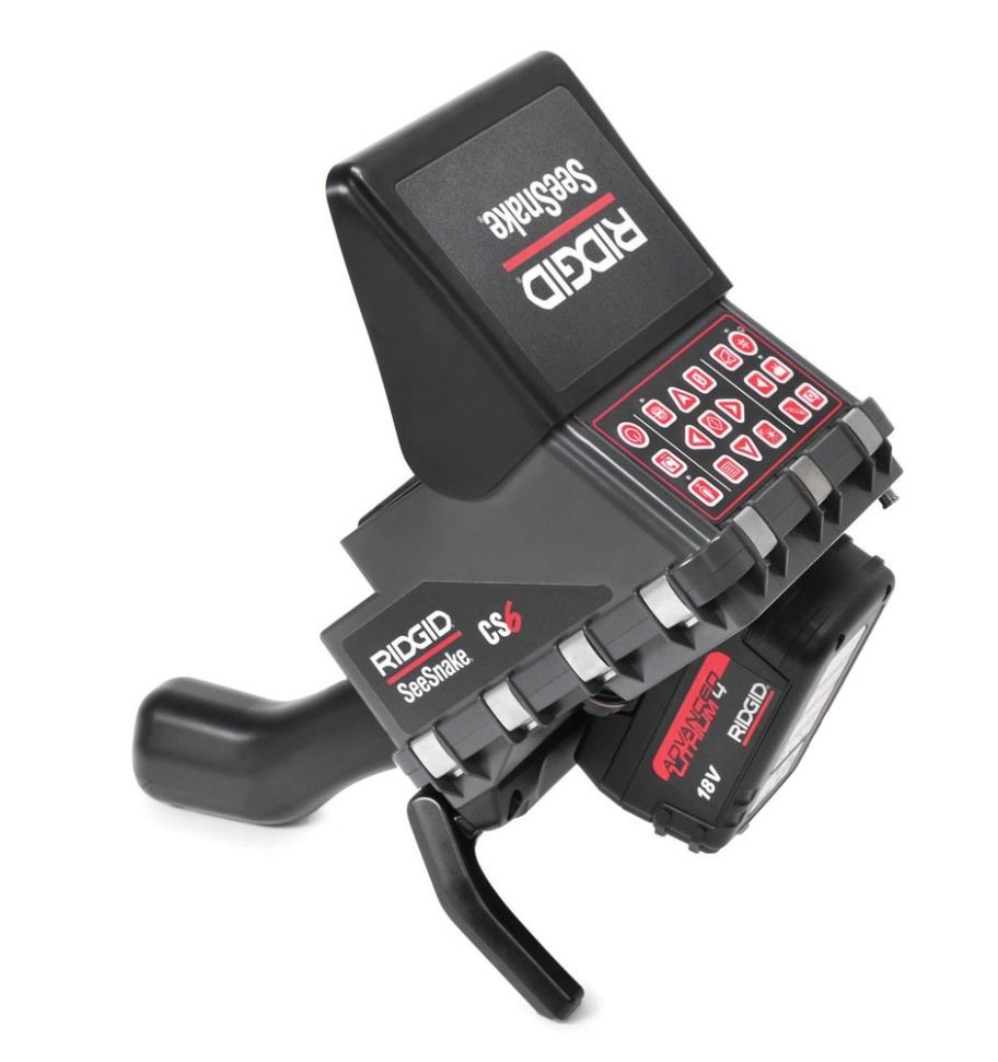 Видеосистема RIDGID SeeSnake MAX RM200A с монитором CS6X, аккумулятором, зарядным устройством и адаптером