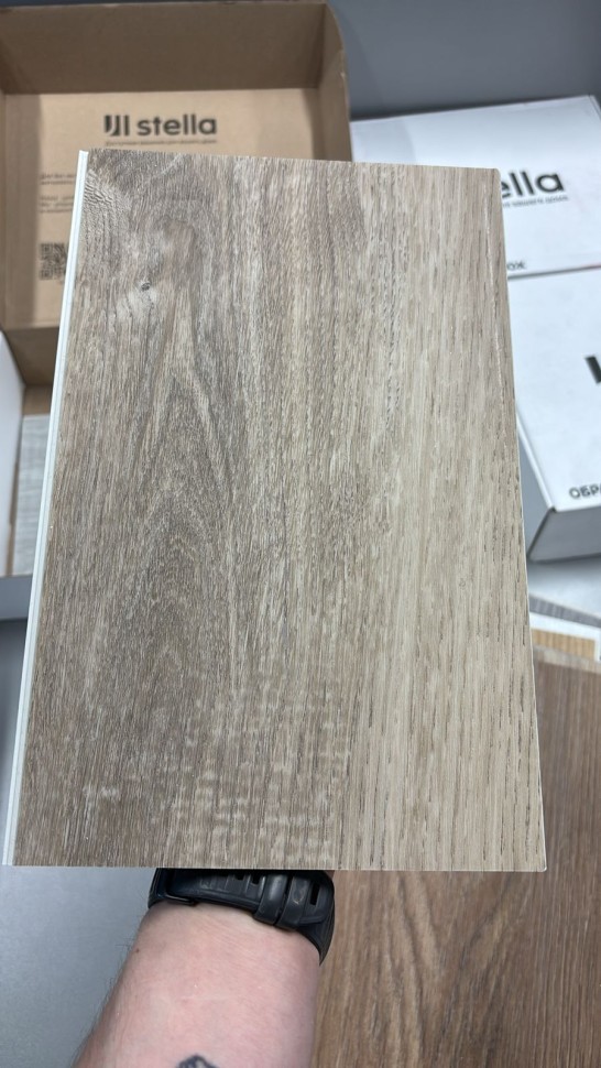 Ламинат SPC водостойкий 43 класс Stella Light Ясень Серый 1218 x 180 х 4мм (3,069 кв.м)