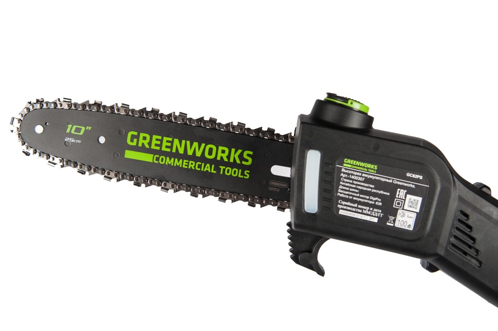Высоторез-сучкорез аккумуляторный 60V GREENWORKS GD60PS