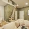 Поворотная модульная лестница Гусиный шаг LOFT White 700 мм. Береза мультиплекс, высота 2800–3500 мм.