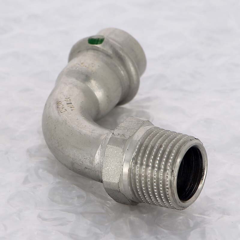 Угол пресс-Н нержавеющая сталь Sanpress Inox VIEGA 15x1/2