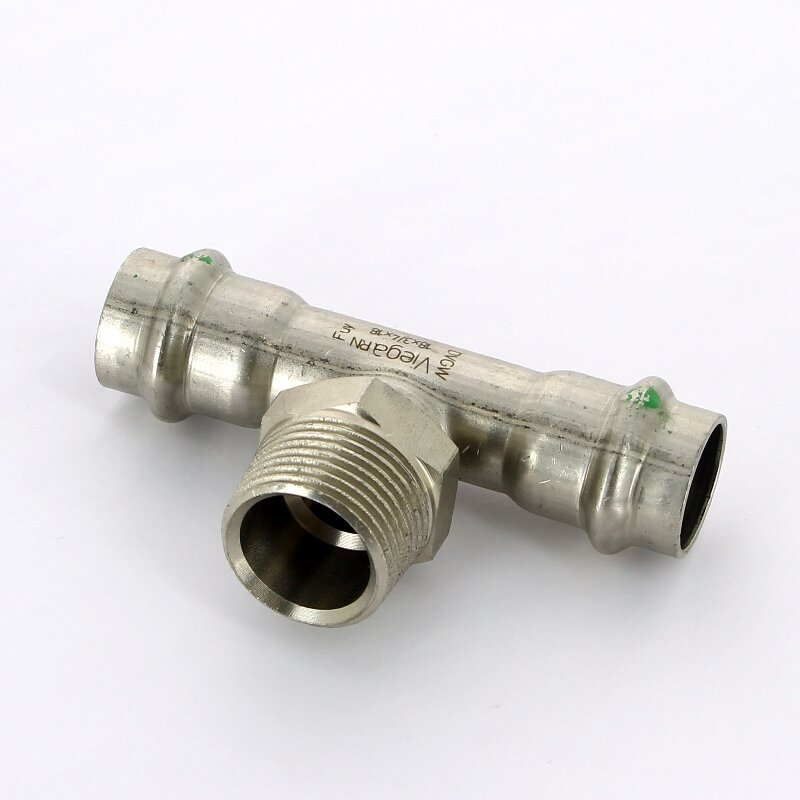 Тройник пресс-Н нержавеющая сталь Sanpress Inox VIEGA 18х3/4х18