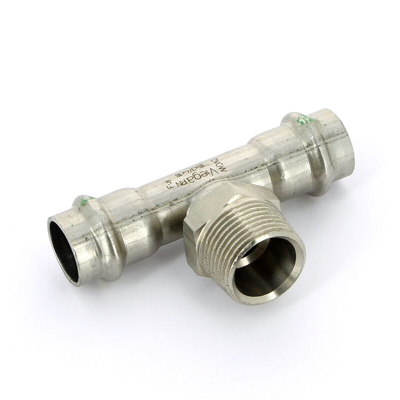 Тройник пресс-Н нержавеющая сталь Sanpress Inox VIEGA 18х3/4х18