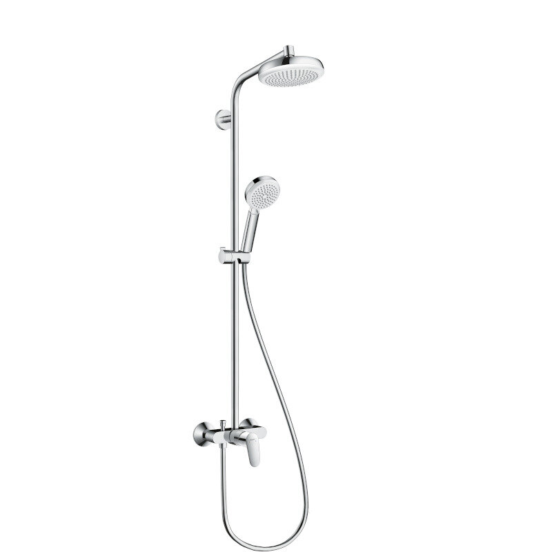 Душевая система HansGrohe HG Crometta Showerpipe 160 1jet белый/хром