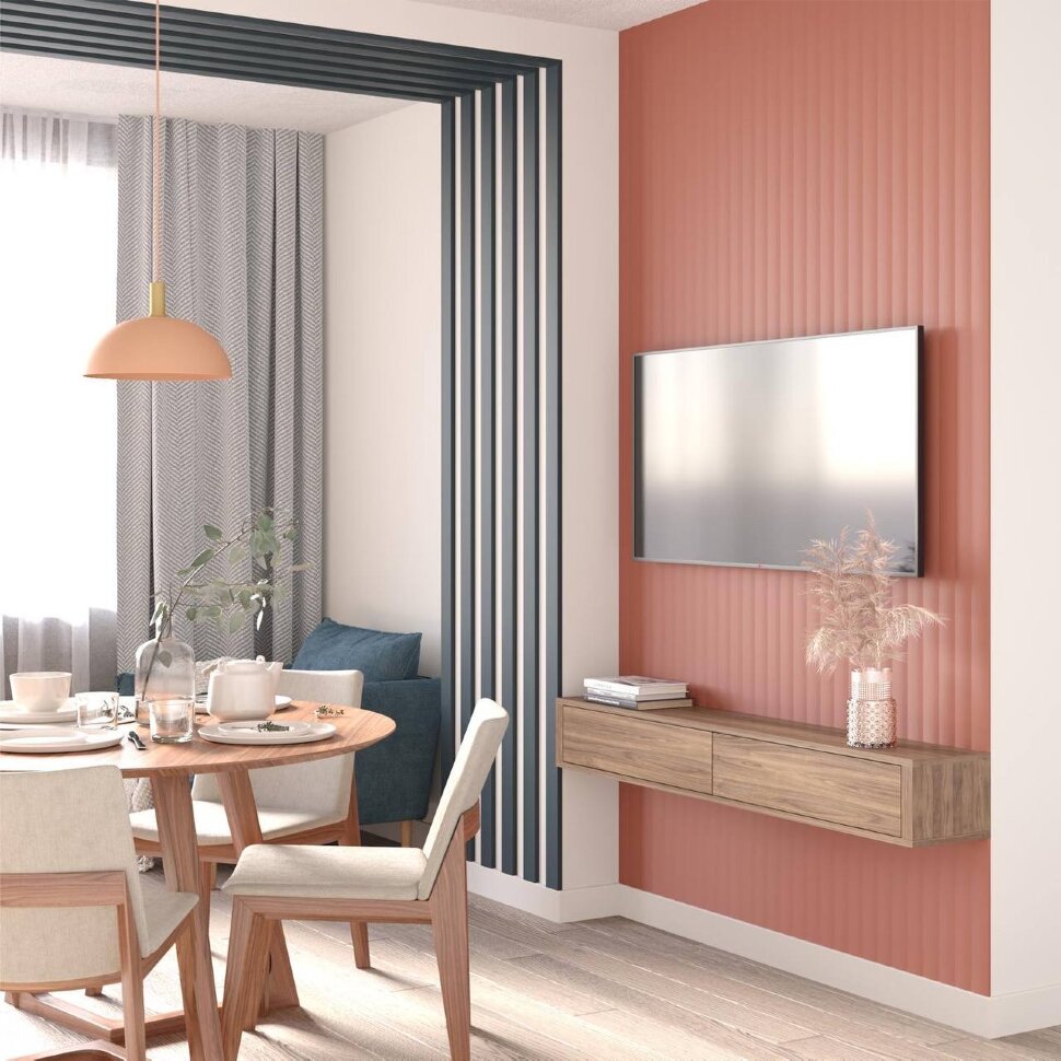 Панель МДФ Dune Stella De Luxe 2700х200х10 Mauve (упак. 2 шт = 1,08м²)
