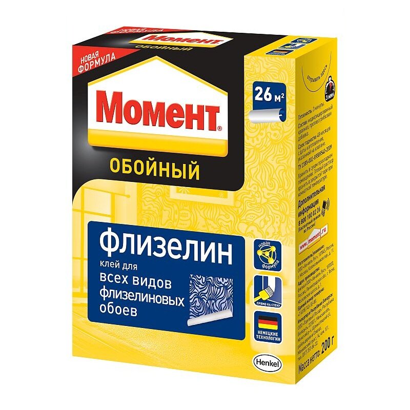 Клей для обоев Момент Флизелин (200 г)