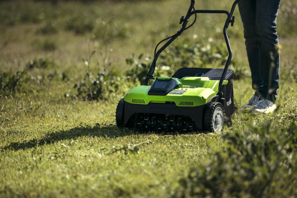 Аэратор аккумуляторный G-MAX 40V GREENWORKS G40DT30