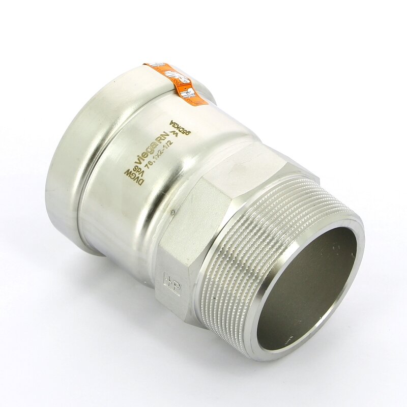 Муфта пресс-Н нержавеющая сталь Sanpress Inox XL со стопорным кольцом VIEGA 76х21/2