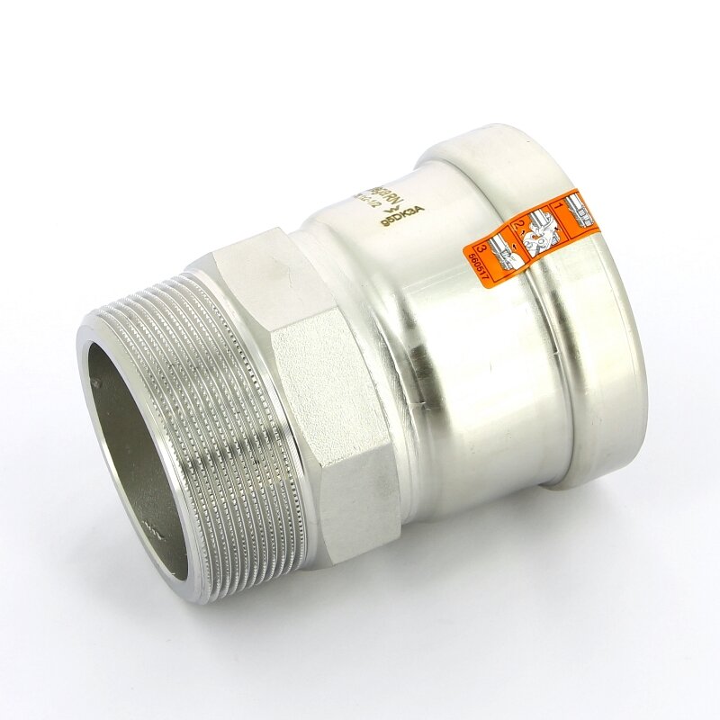 Муфта пресс-Н нержавеющая сталь Sanpress Inox XL со стопорным кольцом VIEGA 76х21/2
