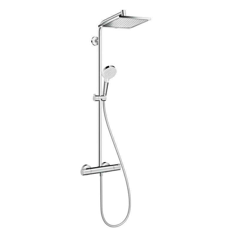 Душевая система HansGrohe HG Crometta Е 240 1jet Showerpipe с термостатом хром