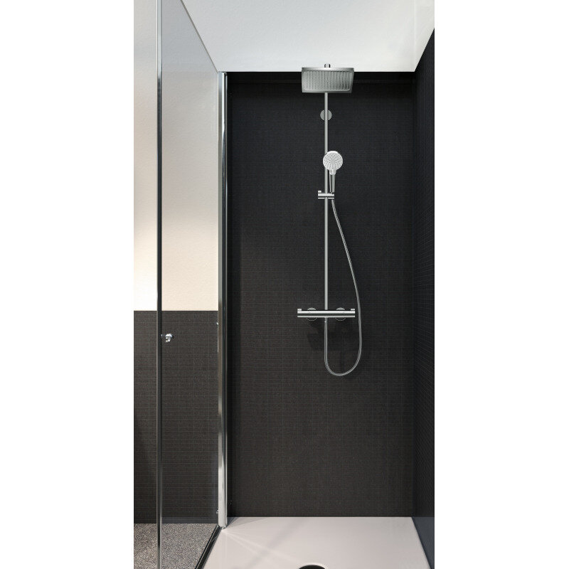 Душевая система HansGrohe HG Crometta Е 240 1jet Showerpipe с термостатом хром