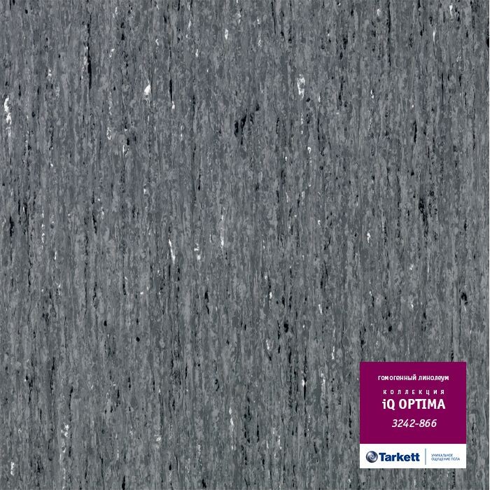 Коммерческий гомогенный линолеум Tarkett iQ Optima 3242 866 2м