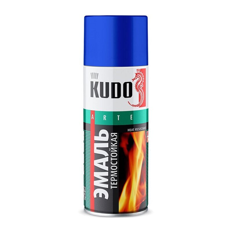 Эмаль термостойкая Kudo KU-5005 красная (0,52 л)
