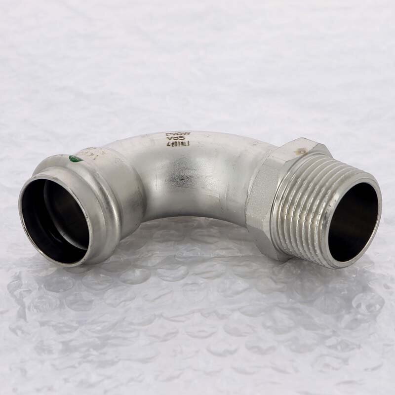 Угол пресс-Н нержавеющая сталь Sanpress Inox VIEGA 28x1